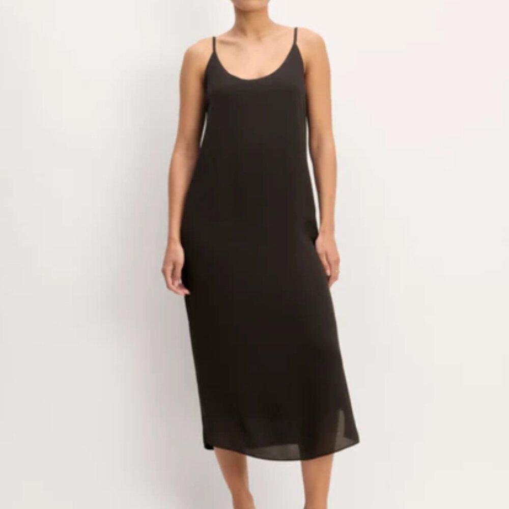 Everlane - The Summer Slip Dress - Black - Size 4